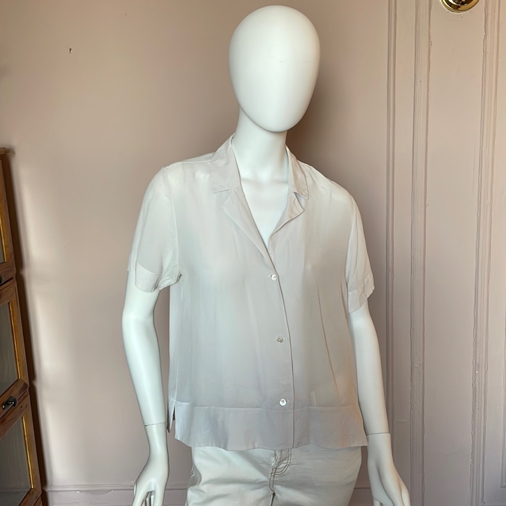Everlane silk button down blouse